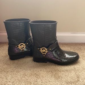 Michael Kors Faux Crocodile Boots